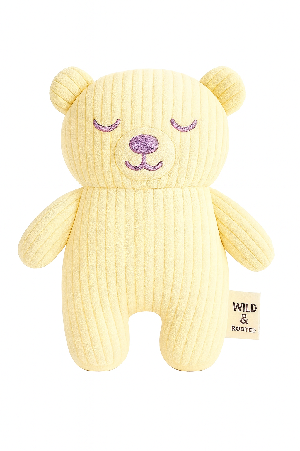 Wild & Rooted Calm Critter organic lavender plush dog toy on white background